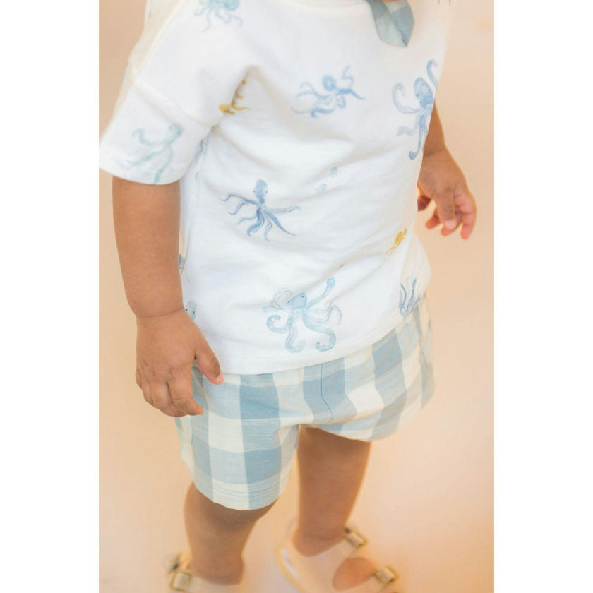 Dropped Shoulder Short Sleeve T-Shirt, Multi
