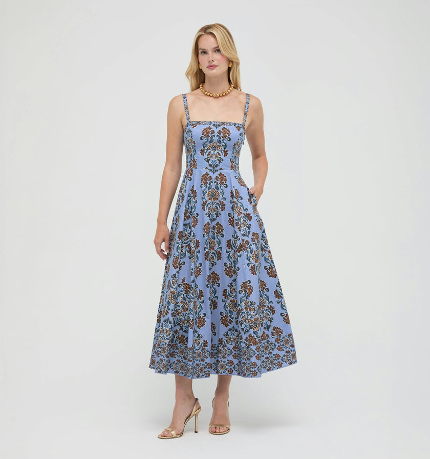 The Margot Dress -  Stowell Medallion Iris