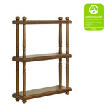 Liberty Tiered Wall Shelf in Natural Walnut
