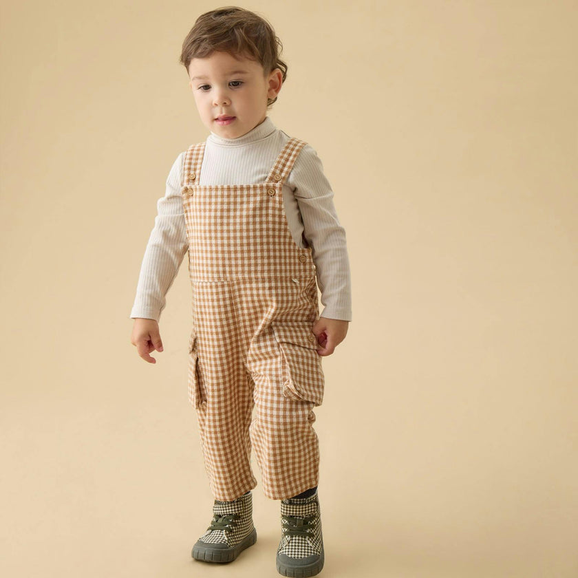 Gingham Overalls