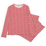 women's holiday bloom pima pajamas set