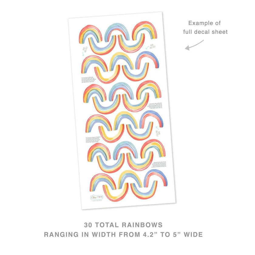 Watercolor Rainbows • Minis • Peel-and-Stick Wall Decals