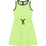 Sara Drawstring Waist Racerback Dress, Stripes