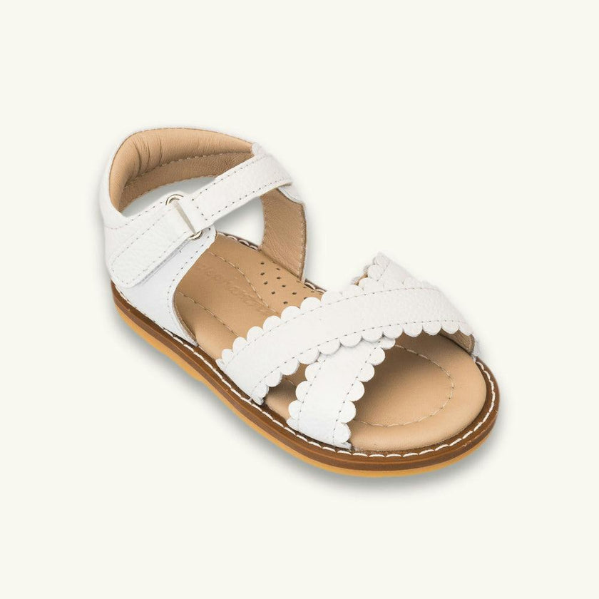 Toddler Bloom Sandal | White Leather