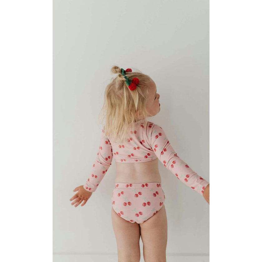 Girl's Crop Two-Piece Swimsuit