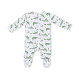 Crayon Alligators - 2 Way Zipper Footie