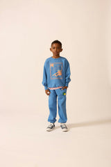 Organic Weekend Sweatshirt in Blue Note