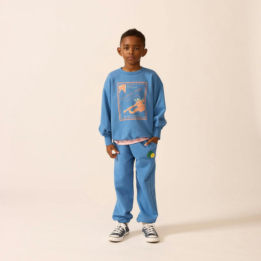 Organic Weekend Sweatshirt in Blue Note