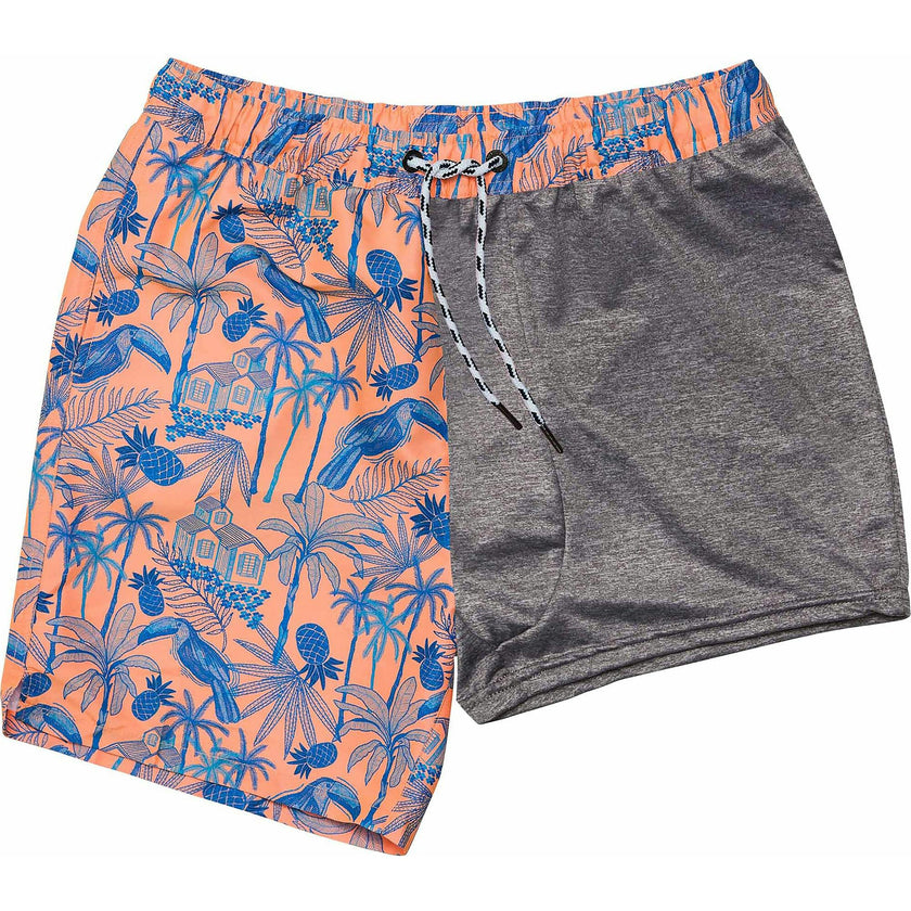 Men's Sustainable Comfort Lined Drawstring Swim Short
