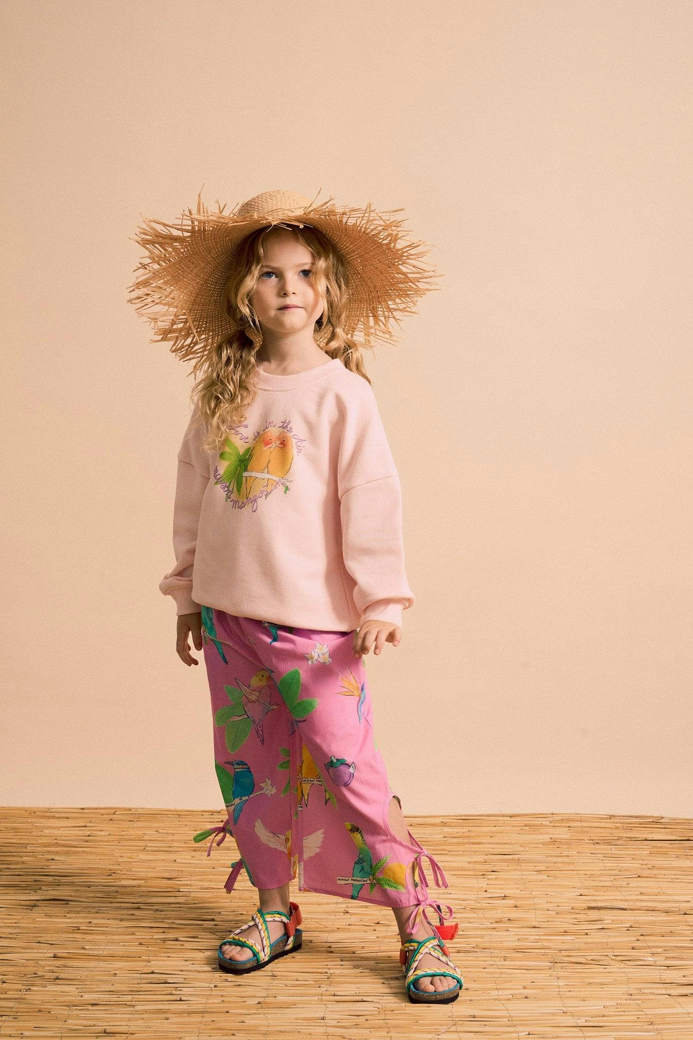 BIRDS PANTS PINK