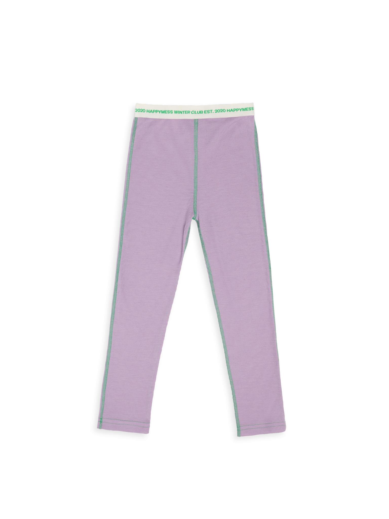 women's wool thermoactive pants - purple