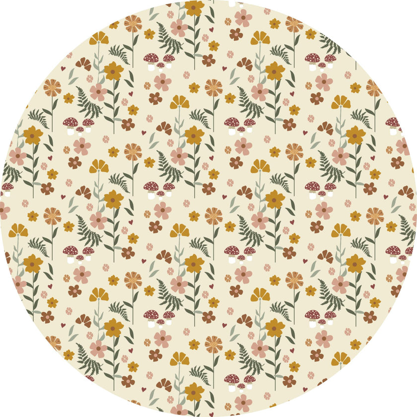 Toadstool Garden Short Sleeve Bamboo Twirl Dress