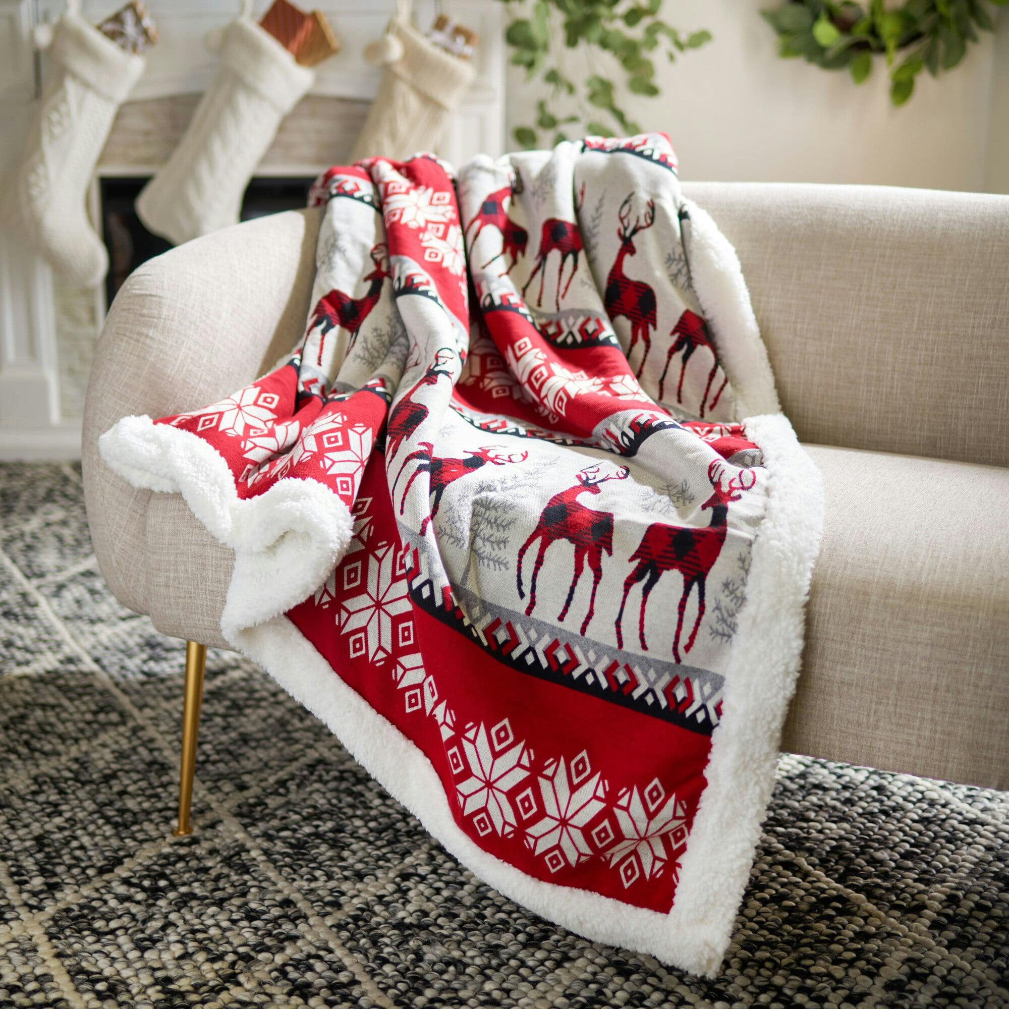 Prancer Sherpa Throw
