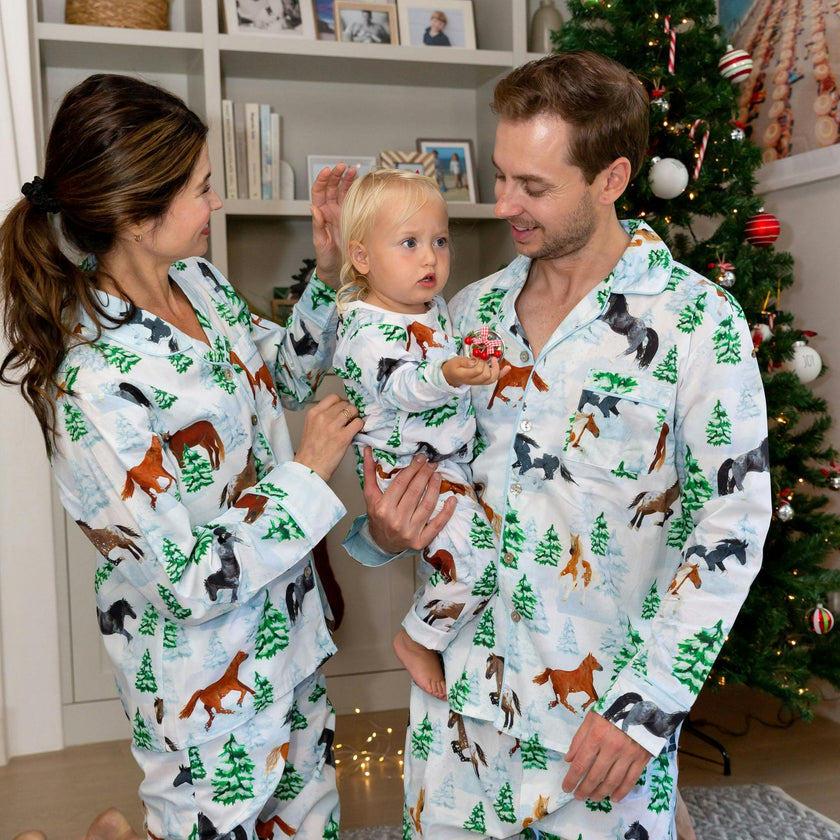 Women's Skydog Wild & Free Long PJ Set - Organic Cotton Poplin