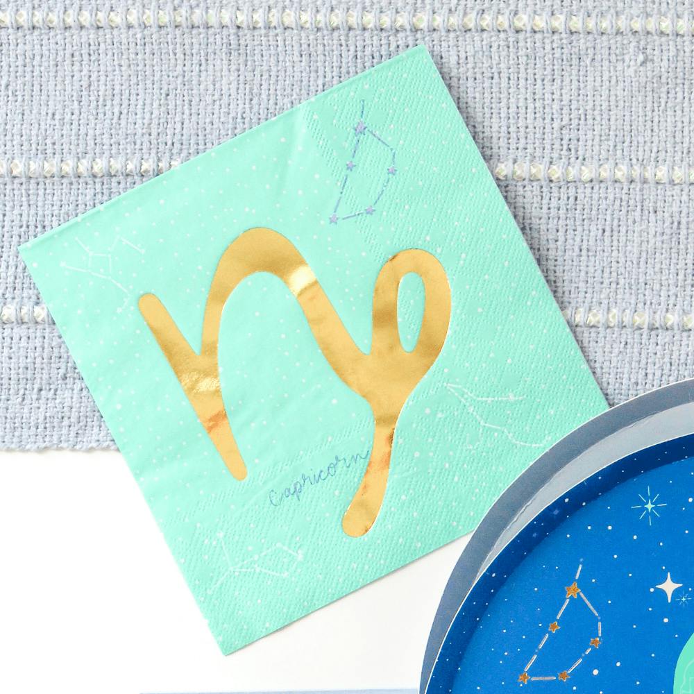 Zodiac Capricorn Large Napkins