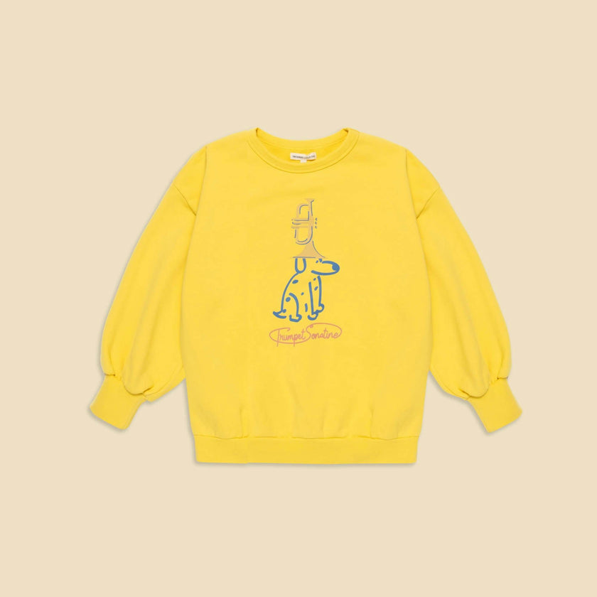Organic Weekend Sweatshirt in Brass Yellow