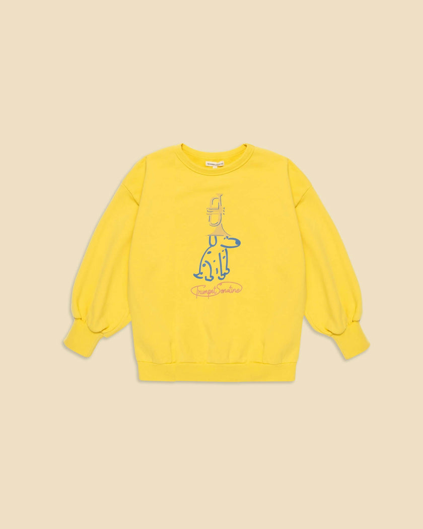 Organic Weekend Sweatshirt in Brass Yellow