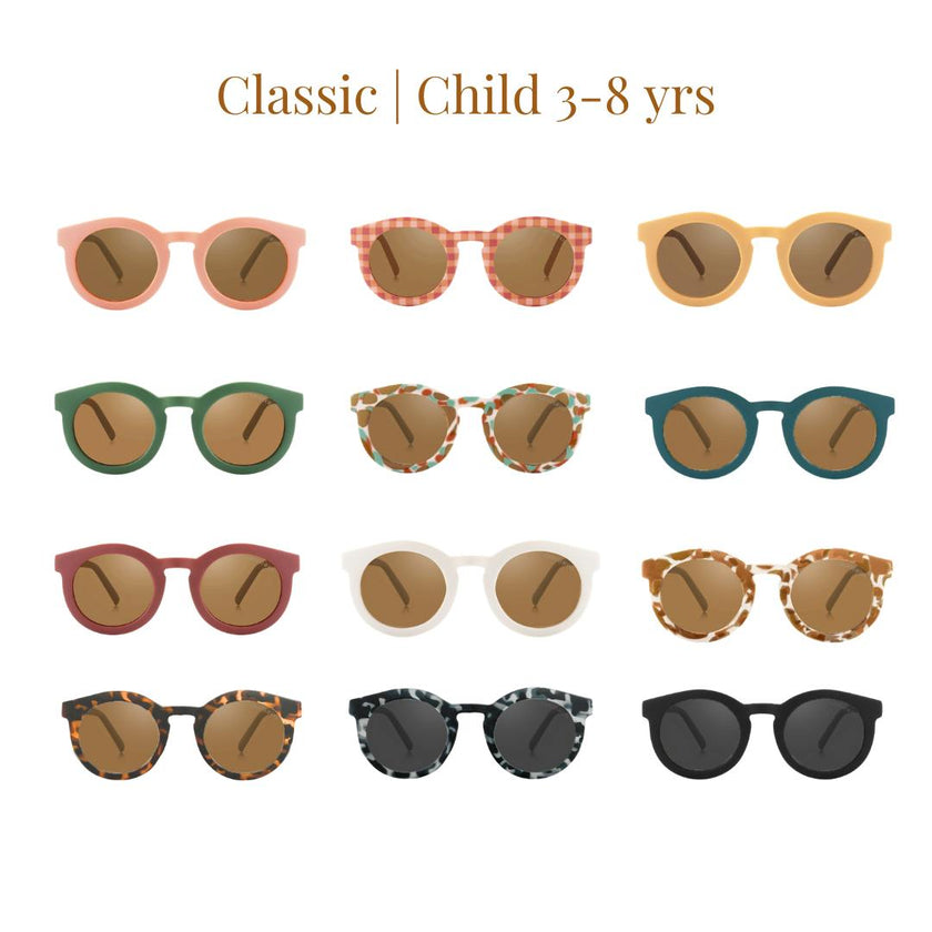 Classic | Sustainable Sunglasses | Plant-Based Bendable Polarized - Child | 3-8 Y | Tortoise