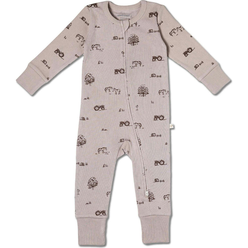 Organic 2-Way Zip Romper