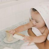 Ditsy Floral Baby Hooded Towel - Pink