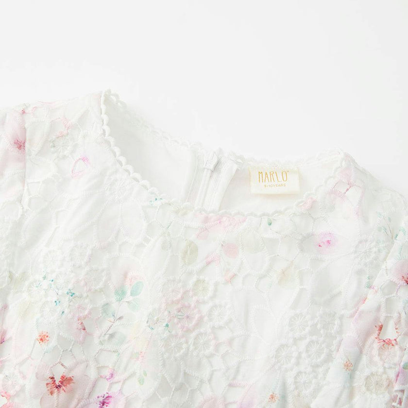 Belle Embroidered Mini Dress