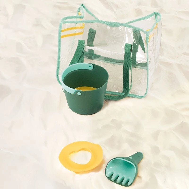 Beach Bag Set Garden Green + Safari Play Towel
