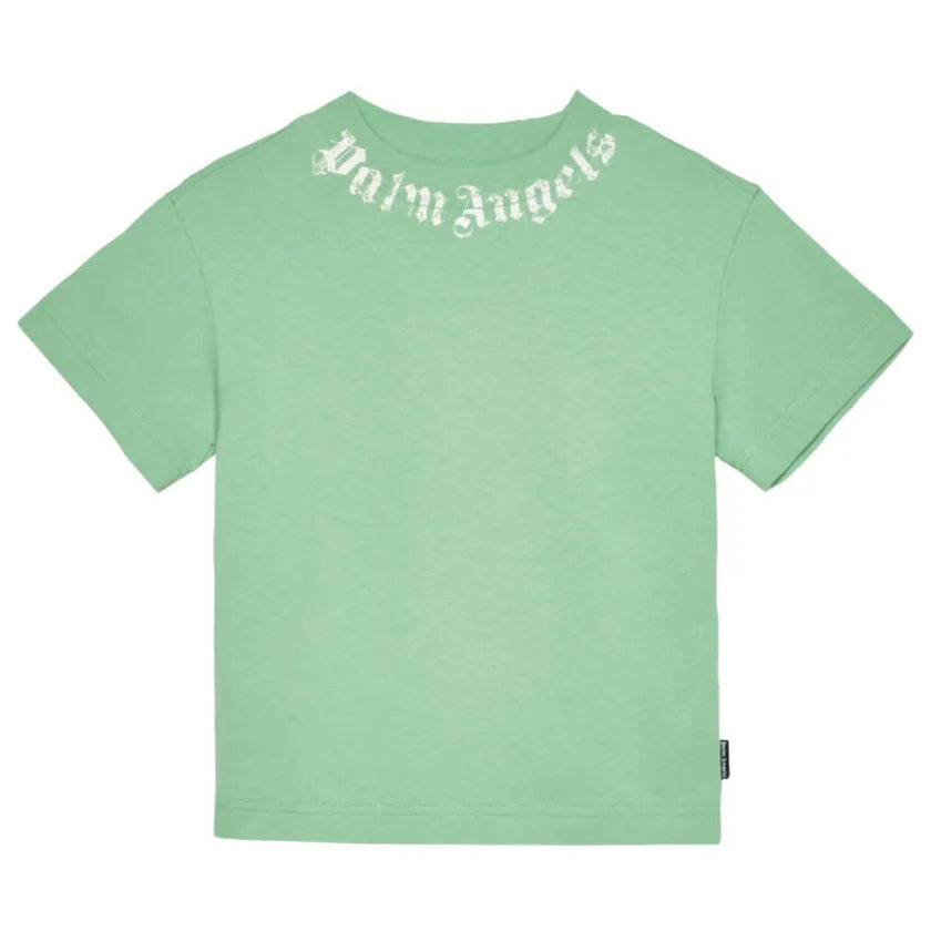 Green Neck Logo Brushed Tee