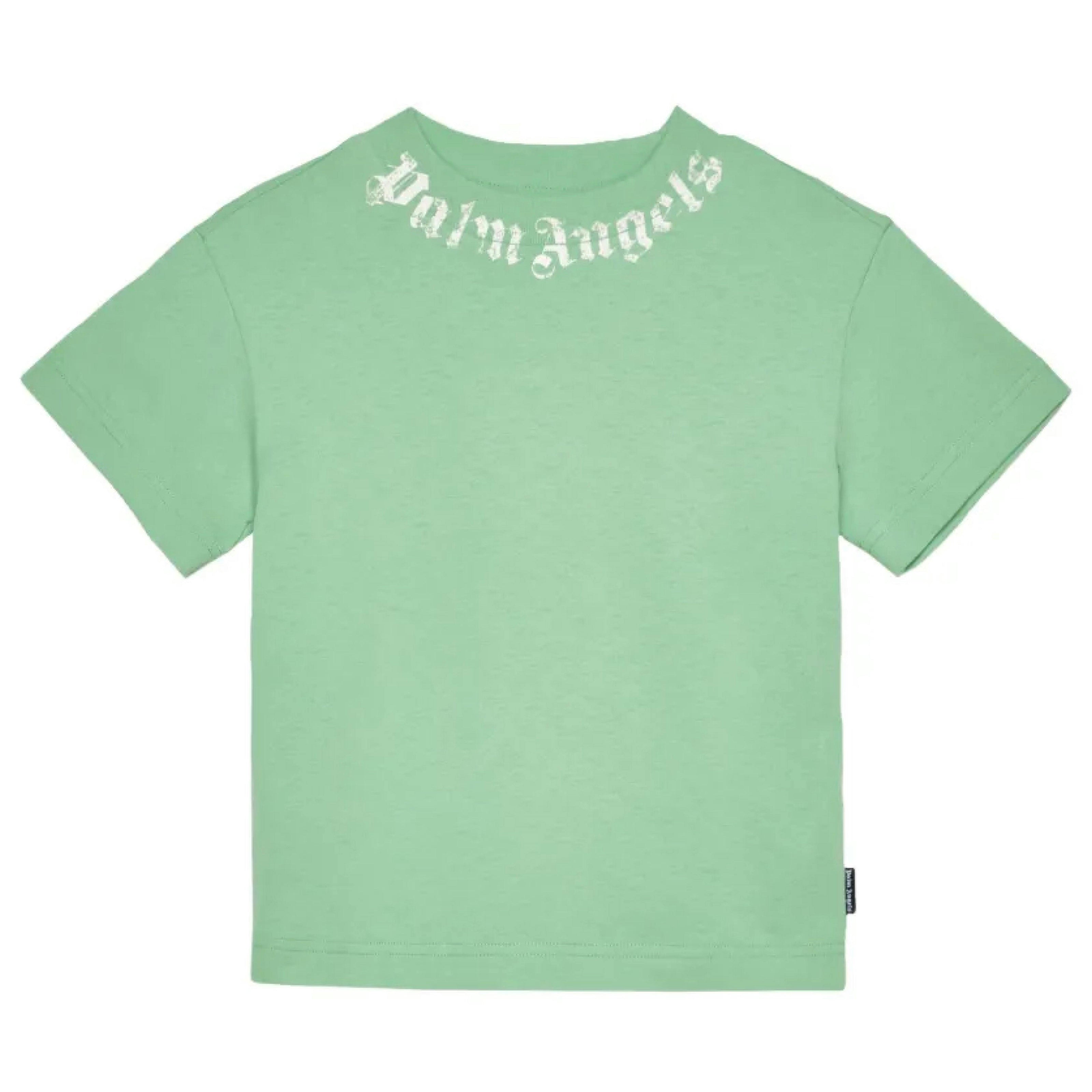 Green Neck Logo Brushed Tee