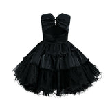Black Sleeveless Bow Madrona Dress
