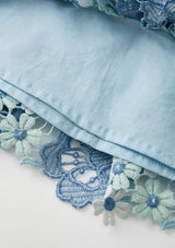 Jade Frill Embroidered Mini Skirt