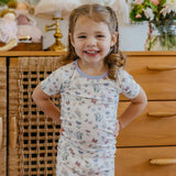 2pc Short Sleeve Pajama Set - Minnie Mouse's Bowquet