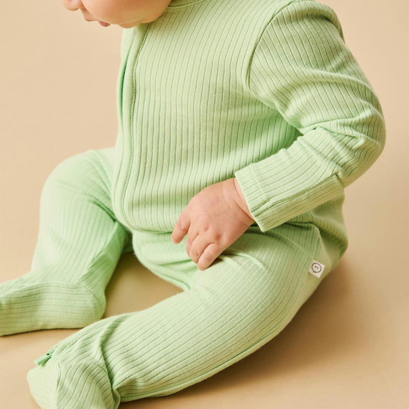 Ribbed Clever Zip Snug Fit Pajamas