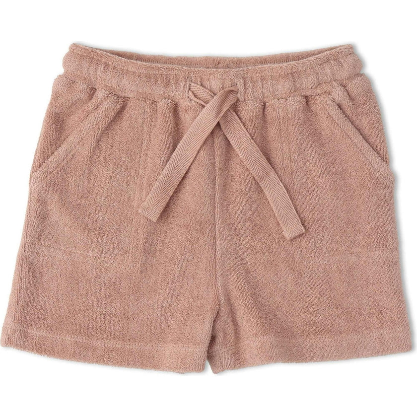 Organic Terry Tee & Shorts Set - Clay