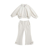 Light Beige Pom-Pom Pants Set