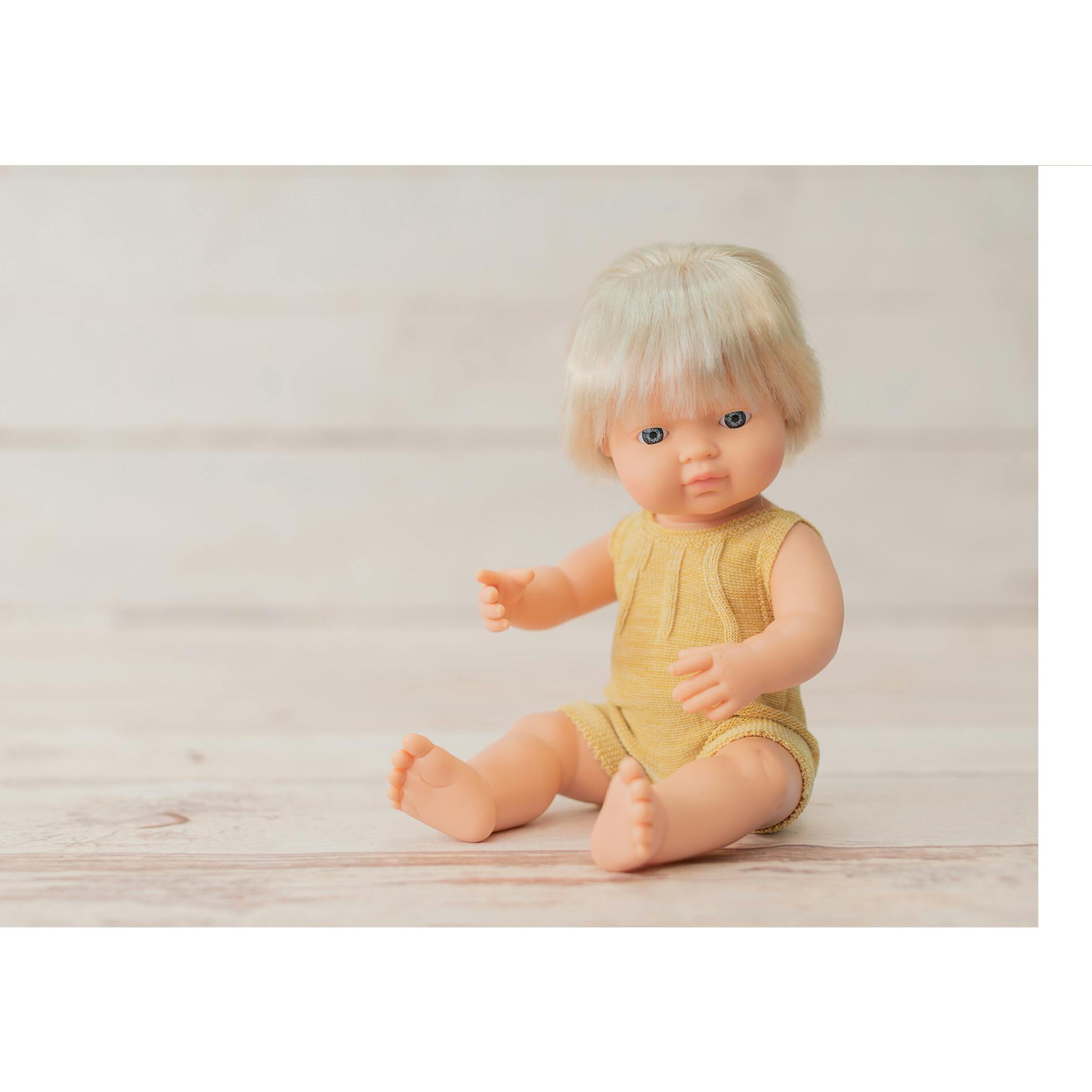 Baby Doll Caucasian Girl with Hearing Implant 15