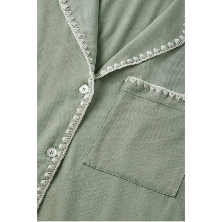 Frida TENCEL Modal Shortie Short PJ Set, Green