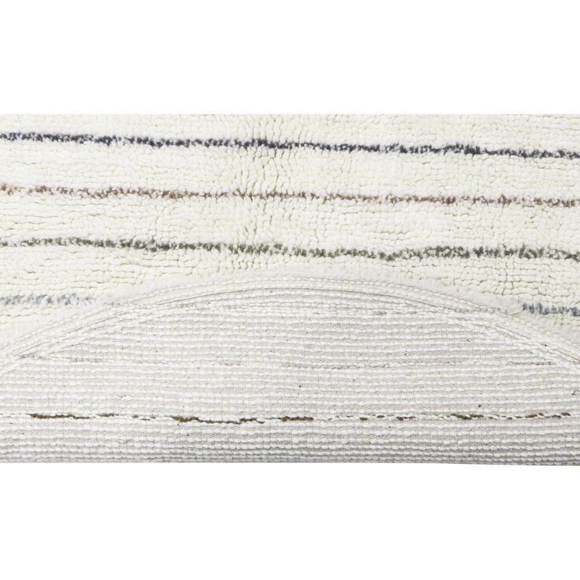 Arona Round Woolable Rug With Tri-Color Tassels