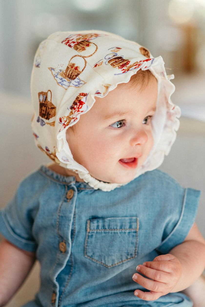 Picnic Organic Cotton Bonnet