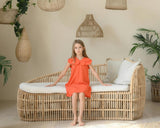 Hannah dress (scarlet orange)