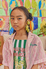 WAVY MESH SHIRT LIGHT PINK