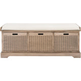 Landers 3-Drawer Cushion Storage Bench