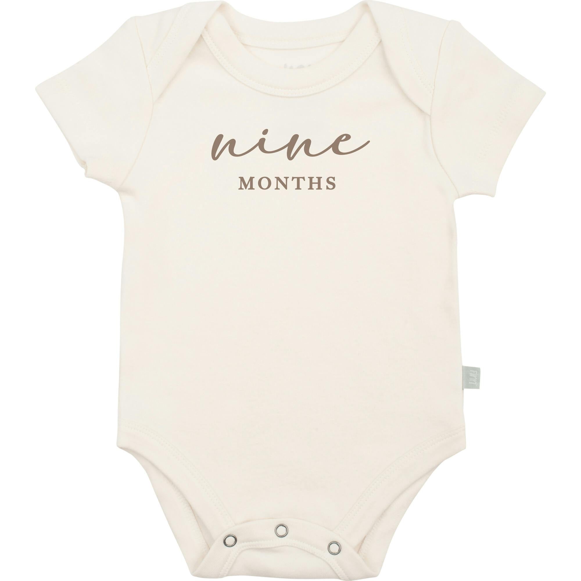 graphic bodysuit | nine months milestone taupe