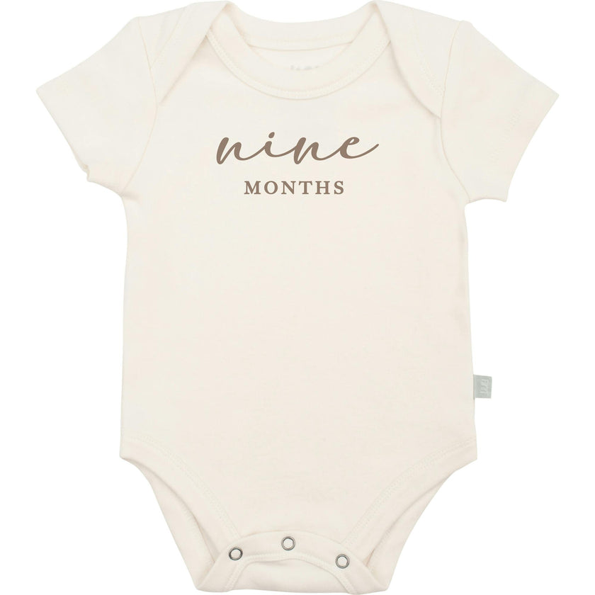 graphic bodysuit | nine months milestone taupe