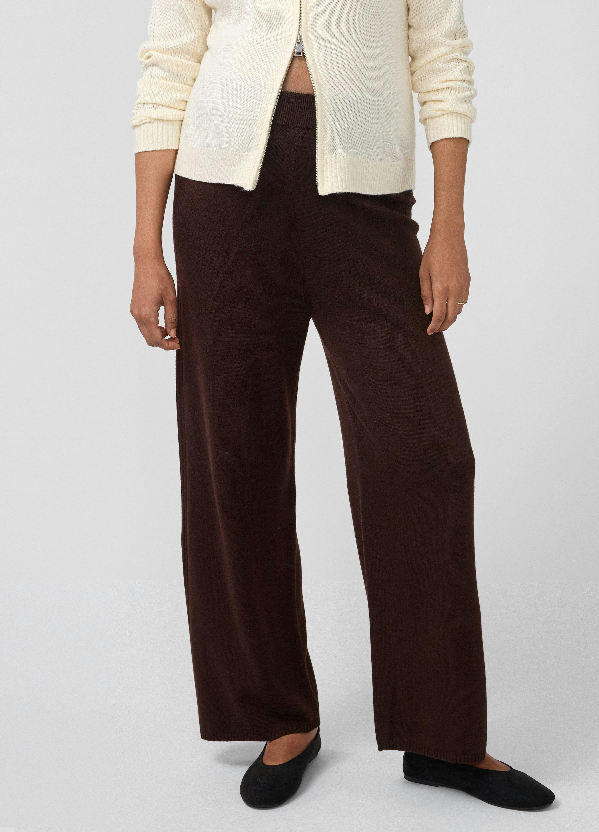 Wide Leg Knit Maternity Sweater Pant