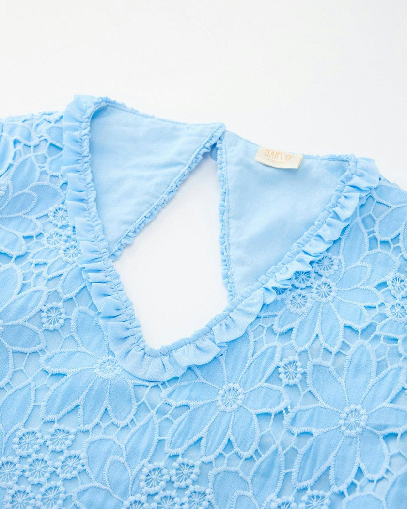 Sabina Embroidered Mini Dress