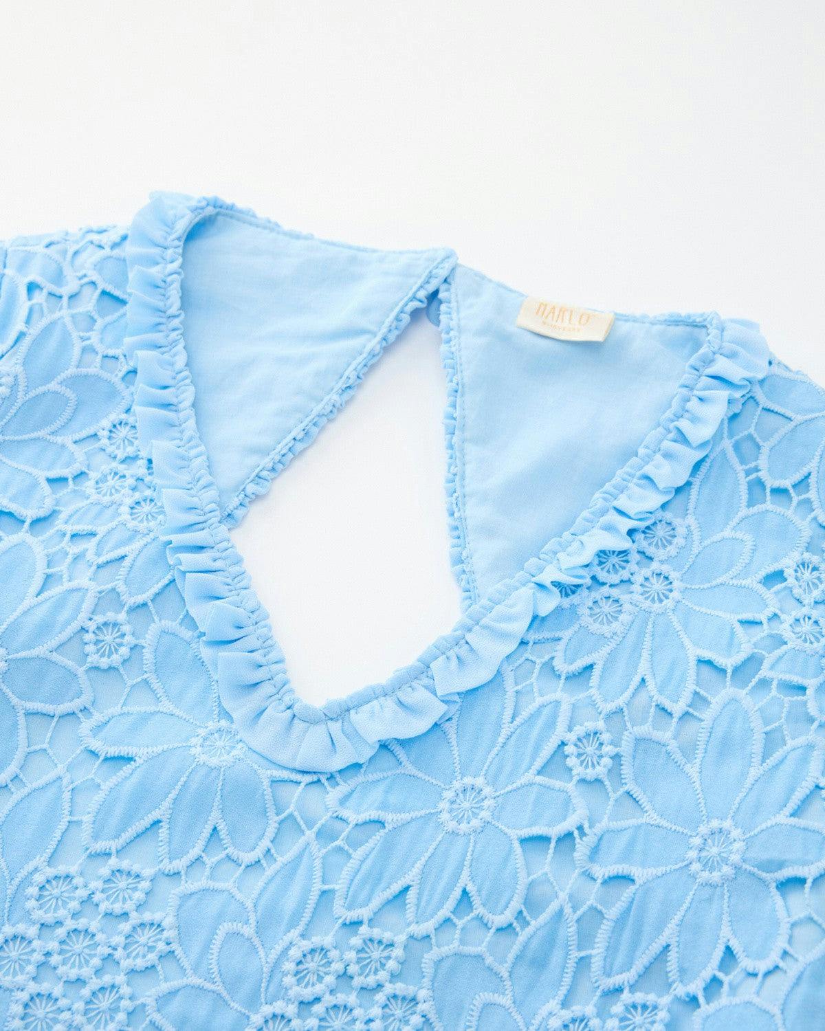 Sabina Embroidered Mini Dress