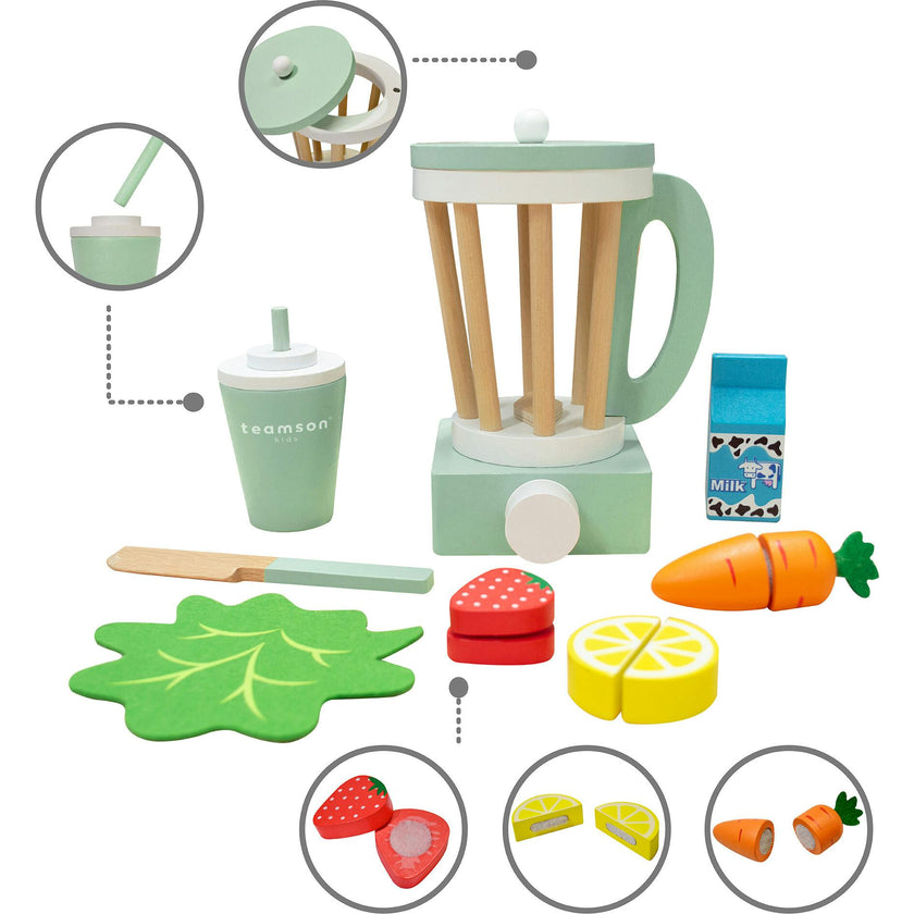 Little Chef Frankfurt Wooden Blender Play Kitchen Accessories