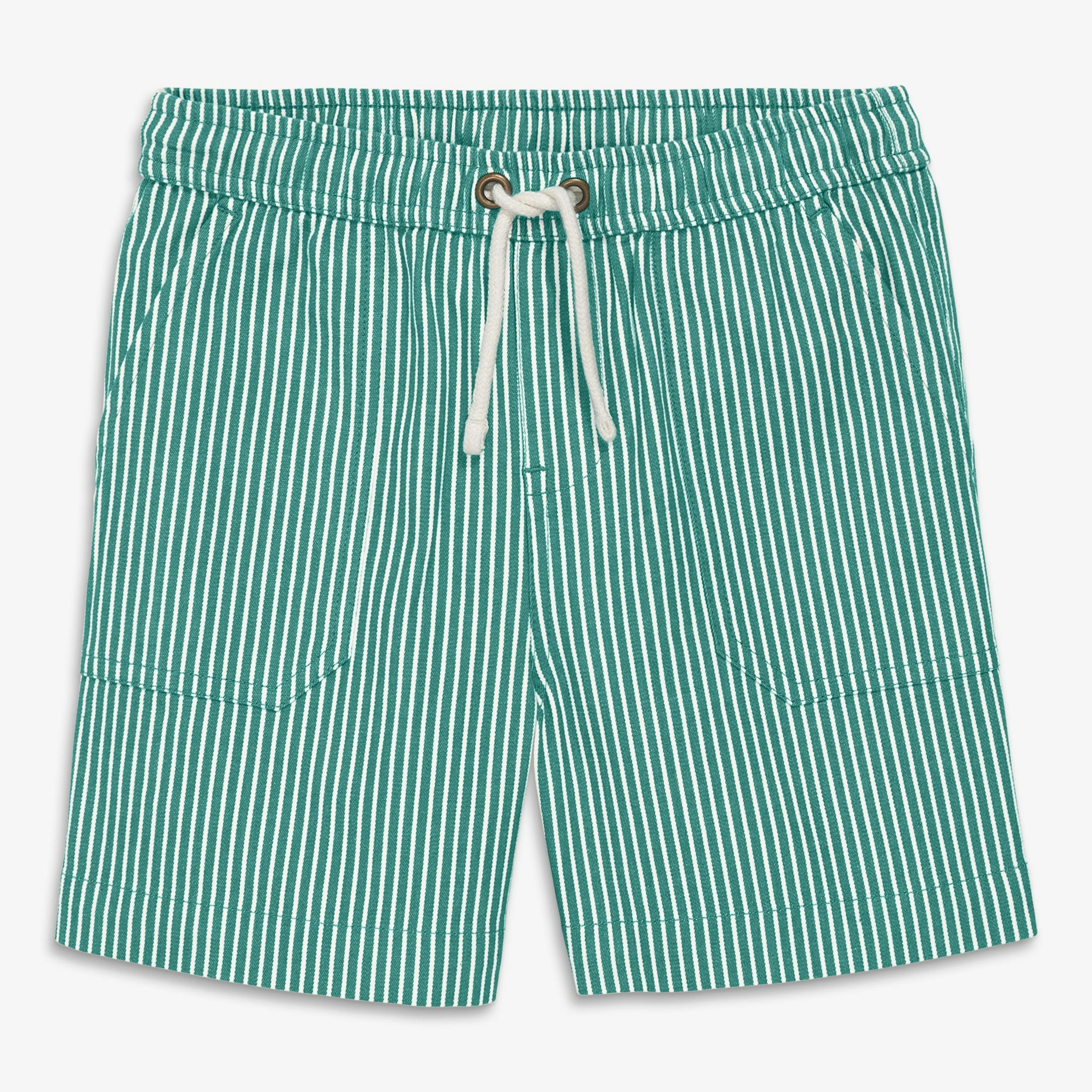Clearance kids stretch chino short in boardwalk stripe