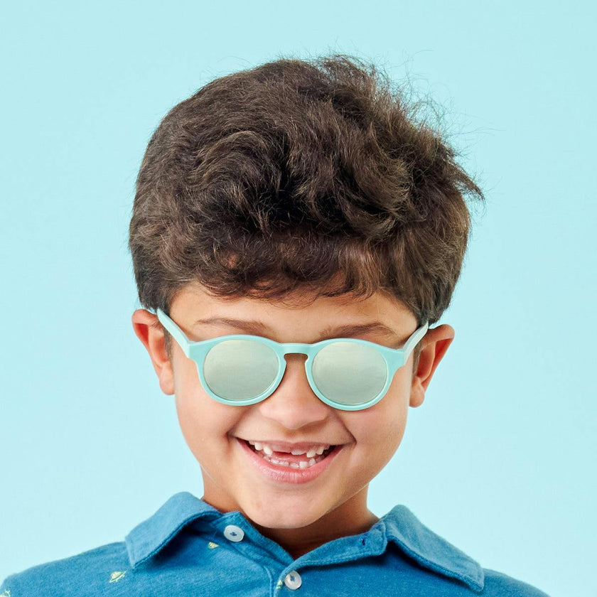 Polarized Keyhole: Seafoam Mirrored Lens