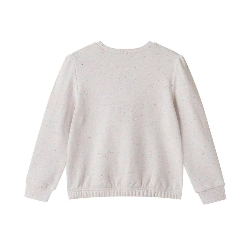 Girls Chenille Floral Sweatshirt & Tulle Tank Dress Set | Aqua